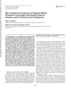 Downloaded By: [EPSCoR Science Information Group (ESIG) Dekker Titles only Consortium] At: 18:[removed]Journal of Toxicology and Environmental Health, Part A, 70: 1758–1771, 2007 Copyright © Taylor & Francis Group, LLC 