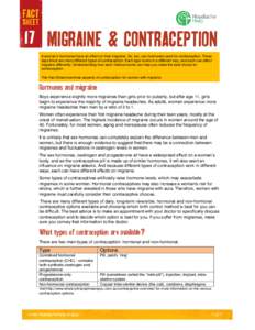 F17 Migraine & Contraception