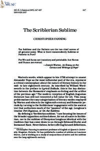 SEL 45, 3 (Summer 2005): 647–667 Christopher Fanning ISSN[removed]