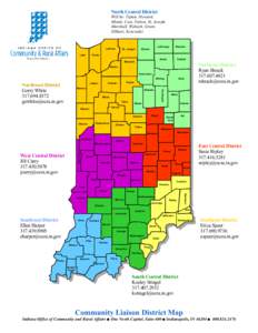 North Central District Will be: Tipton, Howard, Miami, Cass, Fulton, St. Joseph, Marshall, Wabash, Grant, Elkhart, Kosciusko