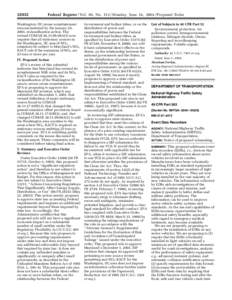 [removed]Federal Register / Vol. 69, No[removed]Monday, June 14, [removed]Proposed Rules Washington, DC ozone nonattainment area necessitated by the January 24,