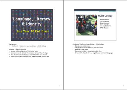 Multilingualism / Knowledge / English as a foreign or second language / Multiliteracy / Applied linguistics / Language education / New literacies / Literacy / Education / Language acquisition