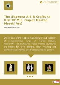 +[removed]The Shayona Art & Crafts (a Unit Of M/s. Gujrat Marble Moorti Art) www.godstatueart.com