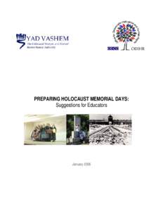 How to Prepare for Holocaust Memorial Days: Suggestions for Educators