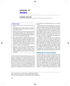 CHAPTER 10  Ascites Guadalupe Garcia-Tsao Yale University School of Medicine, New Haven, and VA-CT Healthcare System, West Haven, CT, USA