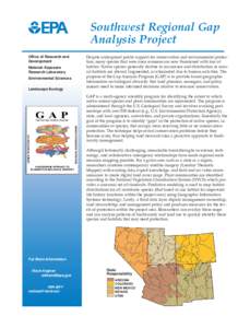 Southwest Regional Gap Analysis Project