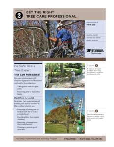 CHAPTER  Get the Right Tree Care Professional PUBLICATION Nº
