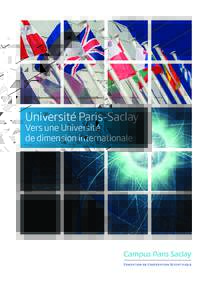 Université Paris-Saclay Vers une Université de dimension internationale L