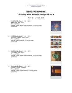 Recto and verso / Publishing / Visual arts / Scott Hammond / Ink / Hammond