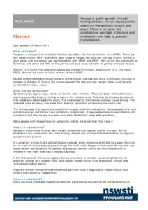 Infectious Disease Factsheet