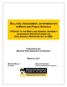 Microsoft Word - Bullying and Harassment Report March[removed]