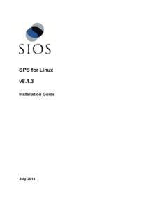 SPS for Linux v8.1.3 Installation Guide July 2013