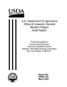 United States Department of Housing and Urban Development / Rural housing / Agriculture / Green politics / Government / United States Department of Agriculture / Rural Housing Service / Section 502 loans