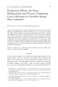 J. Lat. Amer. Stud. 40, 399–421 f 2008 Cambridge University Press doi:S0022216X08004380 Printed in the United Kingdom 399  Eradication Eﬀorts, the State,