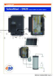 Collectif  SolexMaxi – DN25 jusqu’à 100m² de surface capteur ESE Solar - SolexMaxi DN25 - Page 1/2