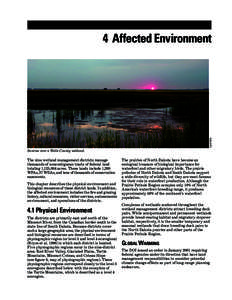 Chapter 4, Affected Environment, Draft Comprehensive Conservation Plan, 9 North Dakota Wetland Management Districts