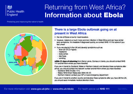 Medicine / Biology / NHS Direct / NHS 24 / Ebola virus disease / Sierra Leone / Health informatics / Helplines / Health