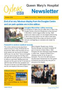 Queen Mary’s Hospital  Newsletter OctoberEditor: Denise Webb Email: 