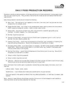 Microsoft Word - Daily Food Production Records Narrative 507.doc
