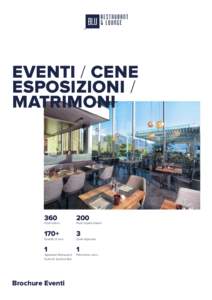 EVENTI / CENE ESPOSIZIONI / MATRIMONI 360
