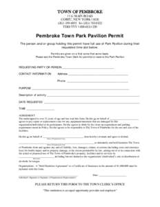 Microsoft Word - Park Pavilion Permit 2013