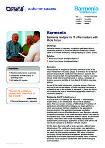 customer success URL: www.barmenia.de  Industry: