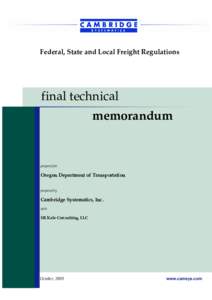 Dangerous goods / Federal Motor Carrier Safety Administration / Transportation planning / Transportation Equity Act for the 21st Century / Metropolitan planning organization / Transport / 109th United States Congress / Safe /  Accountable /  Flexible /  Efficient Transportation Equity Act: A Legacy for Users