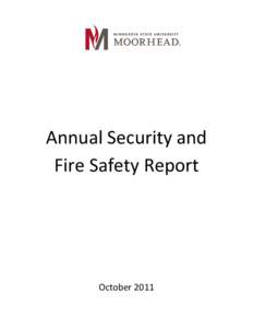 Annual Security and Fire Safety Report October 2011  Annual Security Report