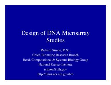 The State of the Art of Microarray Informatics