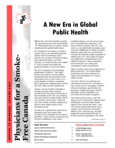 A New Era in Global Public Health T  Physicians for a SmokeFree Canada