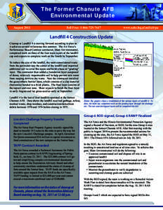 The Former Chanute AFB 	 Environmental Update Toll Free: [removed]August 2011