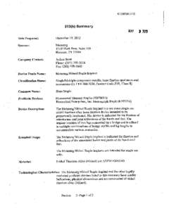 Health / Food law / Medical equipment / Smart materials / Pharmaceuticals policy / Medical device / Nickel titanium / Shape-memory alloy / Center for Devices and Radiological Health / Medicine / Food and Drug Administration / Technology