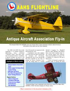 AAHS FLIGHTLINE American Aviation Historical Society #169, Fourth Quarterwww.aahs-online.org