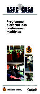 Programme d’examen des conteneurs maritimes  BSF5111 Rév. 12