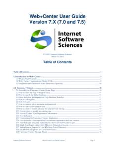 Web+Center Installation and Configuration Guide