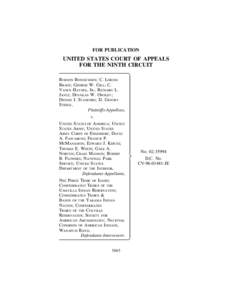 FOR PUBLICATION  UNITED STATES COURT OF APPEALS FOR THE NINTH CIRCUIT ROBSON BONNICHSEN; C. LORING BRACE; GEORGE W. GILL; C.
