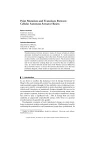 Point Mutations and Transitions Between Cellular Automata Attractor Basins