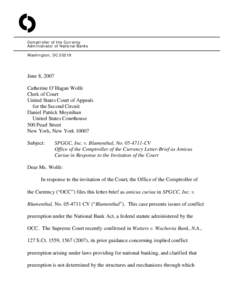 Federal preemption / Money / Supremacy Clause / Gift card / Stored-value card / McCulloch v. Maryland / Government / Sherman Antitrust Act / Federal Arbitration Act / Payment systems / Law / Office of the Comptroller of the Currency