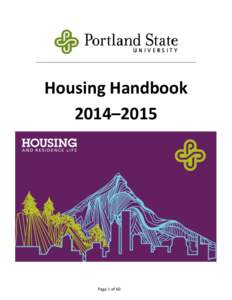 Housing Handbook 2014–2015 Page 1 of 60  Dear Resident,