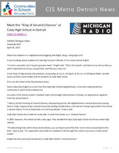 CIS Metro Detroit News Meet the 