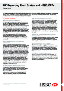 Collective investment schemes / Financial services / Exchange-traded fund / HSBC / Real estate investment trust / Capital gains tax / Source UK Services / Gold exchange-traded product / Investment / Financial economics / Funds