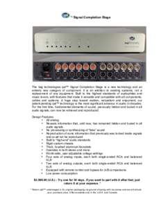 Electromagnetism / Audio signal / Audiophile / Balanced audio / Stereophonic sound / Analog signal / XLR connector / Electronic engineering / Electronics / Audio engineering