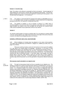 Property law / Inventive step and non-obviousness / Person having ordinary skill in the art / Inventive step under the European Patent Convention / Patentable subject matter / Patentability / Priority right / Claim / Prior art / Patent law / Law / Civil law