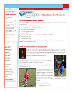 Volume 7, Issue 80  ICC - AMERICAS November 2009