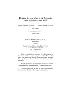 United States Court of Appeals FOR THE DISTRICT OF COLUMBIA CIRCUIT Argued September 24, 2013  Decided February 11, 2014