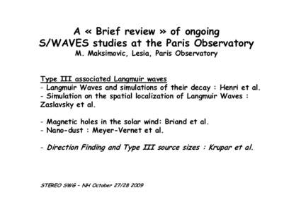 Space plasmas / Light sources / Wave / Plasma / Electron / Ion acoustic wave / Sun / Physics / Plasma physics / Waves in plasmas