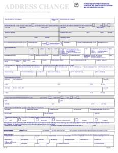 Multi-purpose Application Change of Address