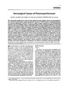 Pneumoperitoneum / Peritonitis / Necrotizing enterocolitis / Gastrointestinal perforation / Laparoscopic surgery / Abdominal examination / Acute abdomen / Diverticulosis / Abdominal pain / Medicine / Health / Medical emergencies