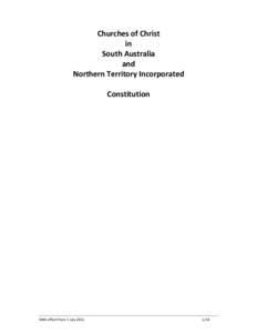 Microsoft Word - Constitution of Churches of Christ in South Australia Apr11.doc