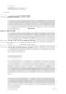 Ute Roewer Thüringer Landesamt für Statistik Rohstoffentnahme 1995 bis 2001 Thüringen ist in der Arbeitsgruppe 
